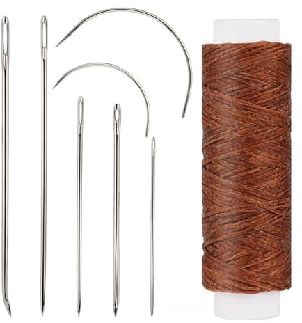 Juego de 10 agujas de coser de piel curvadas para tapicería