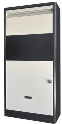 NQNFWCRJ Metal Mailbox with Combination Lock Standing Outdoor MailBoxes Water Proof Home Mailboxes with Shockproof Foam Padding Inside