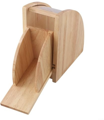 QOXEZY Boîte de rangement en bois pour filtre à café, gain de place et solution d'organisation élégante, parfaite pour les amateurs de café à la main et la gestion du comptoir de cuisine