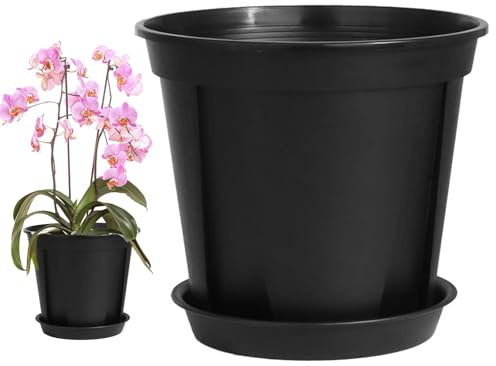 Qukoielly Pots de pépinière pour plantes, pot à orchidées avec trous de drainage – Pour intérieur et extérieur, jardin, serre, balcon, terrasse, cactus, légumes, orchidée