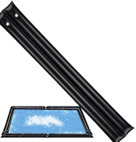 Winterabdeckschlauch für Pool – robuster Wassersack 240 x 30 cm, doppelreihig aus PVC, wasserdicht, schwarz, kältebeständig | zuverlässiger Schutzschlauch für Pool für Professionis
