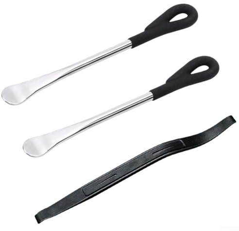 Reifenheber-Set, 3-teiliges Motorrad-Reifenhebel-Werkzeug, Kunststoffgriff, hohe Härte, Reifenentfernungsset (schwarz)