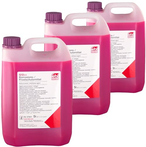 Febi Bilstein 3x 37401 Frostschutz (15 L) | 3x 37401, Febi Frostschutz G12 5 L Konzentrat, Kühlerfrostschutz