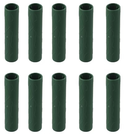 Pali da giardino Giunto per tubo di collegamento per supporto per piante, palo del telaio della serra e connettore per asta parasole, in plastica verde, 11 mm, 16 mm, 20 mm, confezione da 10