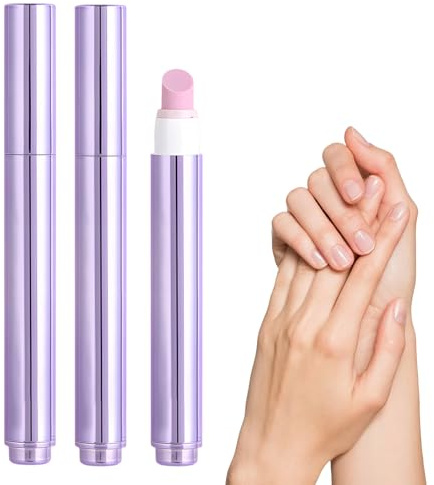 2 Stück Nagelpflegestift, 3-in-1 Nagelhautschieber Ölstift, Nagel Öl für die tägliche Nagelpflege, 2er-Set Nagelpflegestifte mit Nagelhautölstift für Gepflegte Hände