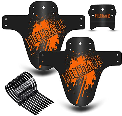 NICEDACK MTB Schutzbleche,Fahrrad Mudguard 2 Stücke MTB Mud Guard Mountainbike Hinten und Vorne Schlamm schaber Spritzschutz