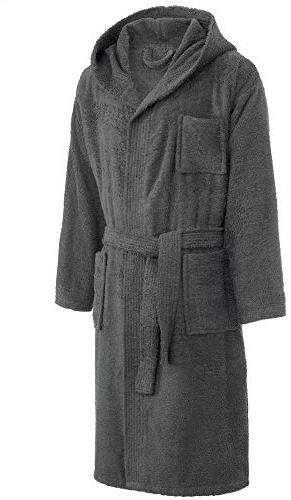 CelinaTex S-XXL Bademantel Kapuze Uni lang aufgesetzte Taschen Damen Herren Unisex warm Frottee Baumwolle Morgenmantel, Sauna, Spa, Pool, Bad, flauschig und komfortabel OEKO-TEX Arizona