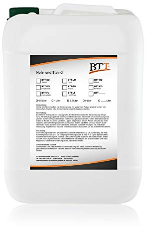 BTT-LO Natur Leinöl (5 Liter) zum Schutz, Versiegelung und Imprägnierung von Holzmöbel, Holztüren, Holzzäunen und Holzspielzeug