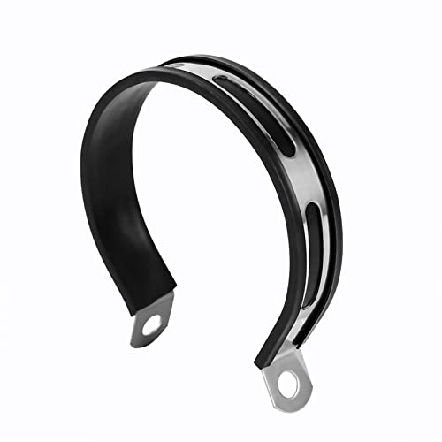 Tubo de Silenciador de Escape de Motocicleta, Soporte Universal Acero Inoxidable Sujeción Escape Moto Clip Abrazadera de Silenciador de Soporte para Motocicletas