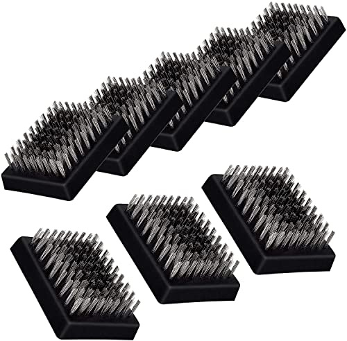 ANUBE Grillbürste Ersatzköpfe, drahtborstenfreies Grillzubehör, Reinigungsbürste, austauschbare Köpfe für Grillbürste und Schaber, perfekte Grillauswahl (8 Stück)