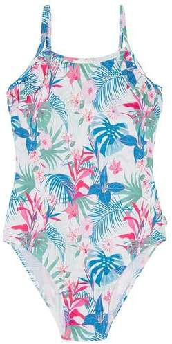 Pepe Jeans Mädchen-Badeanzug „Hibiscus Frill“, Rosa (Rose Pink), 16 Jahre