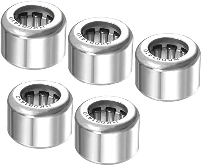 Kozelo 5 st HK081410 nålrullar lager – [8 mm x 14 mm x 10 mm] öppen ände för växellåda användning krom stålhjul