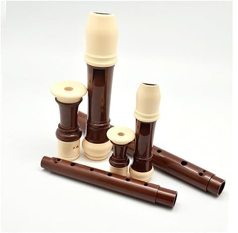 Diskant-8-Loch-Blockflöte, Musikinstrument, 8-Loch-Blockflöte, Diskant, Holzmaserung Tenorflöte