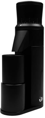 Macinacaffè elettrico, regolazione fine multilivello, con contenitore per polvere magnetica da 30 g, macinatura uniforme,Black