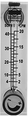 LZM-6T Misuratore di Portata Gas Pannello Regolabile 2-20 LPM/4-40 SCFH, Filettatura Interna G1/4, Misurazione del Flusso di Precisione per Varie Applicazioni di Gas