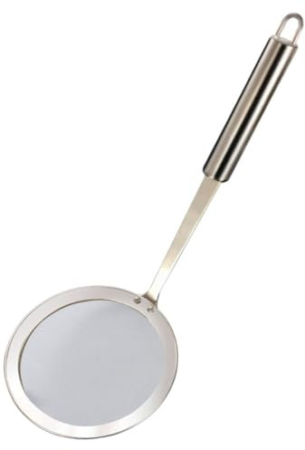 BEBEMOKO Cuchara De Filtro Colador De Malla De Acero Inoxidable Cuchara Espumadera Para Cocina Para Escurrir Fideos y Otros Alimentos
