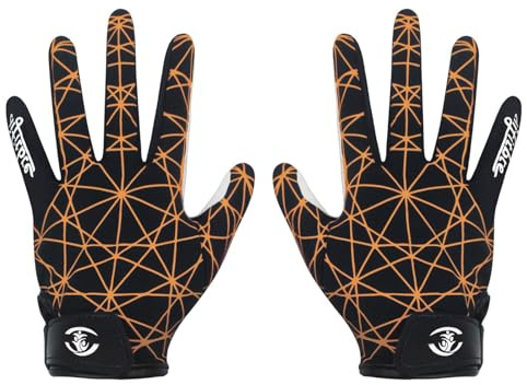 Youth Kids Football Receiver Gloves, Stick Silicone Gloves for Boys Girls