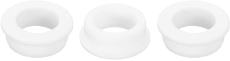 QUARKZMAN 3 Pezzi Occhielli in Gomma 38mm Foro di Perforazione, Passacavi Guarnizione 28mm ID Gommini Passacavo Scrivania Bianco Siliconica per Tappo Organizzare Filo Cablaggio Casa Auto