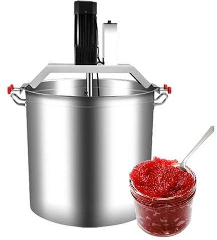 VNATWGOO 40L Commerciale Pentola in Acciaio Inox Mescolatore, Miscelatore Autoregolabile, Pentola Elettrica Mescolatore per Zuppa E Produzione di Salse