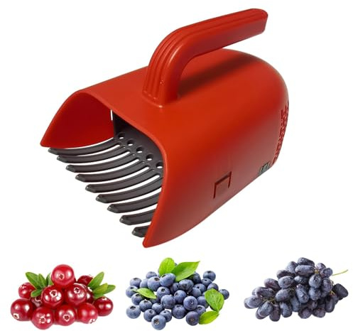 Beerenpflücker, Ergonomischer Beerenpflücker Mit Kamm Für Heidelbeeren Himbeeren, Heidelbeeren Harke Schaufel Zum Ernten Und Blätter Sammeln Für Garten
