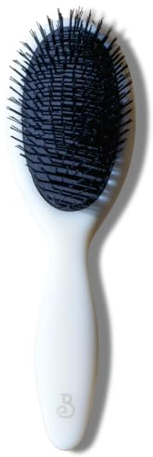 L'Artisan Brossier - Brosse à Cheveux Pneumatique Nylon Biosourcé - Brosse Traditionnelle Grand Format Rosie, 22.5 cm, 100% Naturel et Vegan - Fabrication Française
