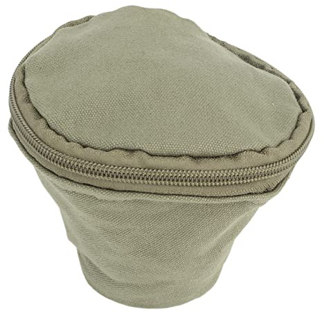 Qudinip Bolsa de Almacenamiento de Filtro de café, Lona Impermeable, Soporte de Papel de Filtro Portátil en Forma de Cono de café para Papel de Filtro 155 y 185, para Acampar, Picnic y