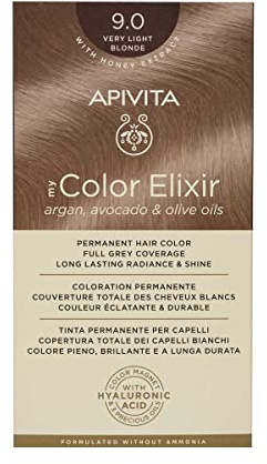 My Color Elixir 9.0 - Tinte permanente rubio muy claro Apivita