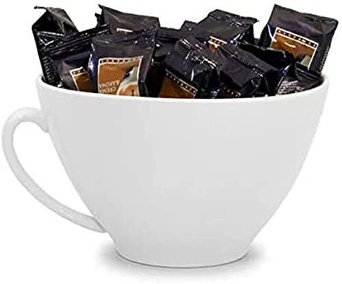 SWEET HOME Varotto & Co. Tazza Gigante Porta Bustine da Zucchero in Porcellana Bianca Lucida Capacità 3 Litri cm 15h diam.24 cod.ZC00131LU