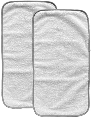 MIMUSELINA Confezione da 2 Asciugamani per Cambio Neonato | 59 x 30 cm | Asciugamano Impermeabile per Fasciatoio Bambino | Realizzato in cotone di spugna 100% | Ideale per Cambio Pannolino