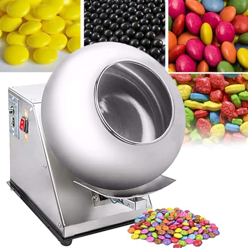 Mini Máquina Laminadora De Chocolate De 280 W - Máquina Eléctrica De Recubrimiento De Azúcar Y Pulido De Chocolate - Calentamiento Externo 1000 W, Diámetro De La Olla: 300 Mm