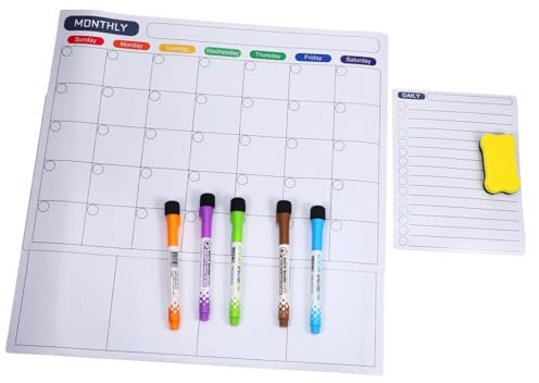 SEWOART 1satz Magnetisches Whiteboard Für Kühlschrank Abwischbare Planungs-tafel Für Tägliche Notizen Familien-organizer Erinnerungen Wiederverwendbar Praktisch Für Wichtigen Termine