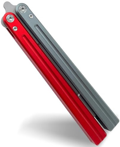 Larqety Finger-Flip-Werkzeug, aus Aluminiumlegierung und Buchse, robust und leicht, hervorragende Balance, ideal für Anfänger (rot)