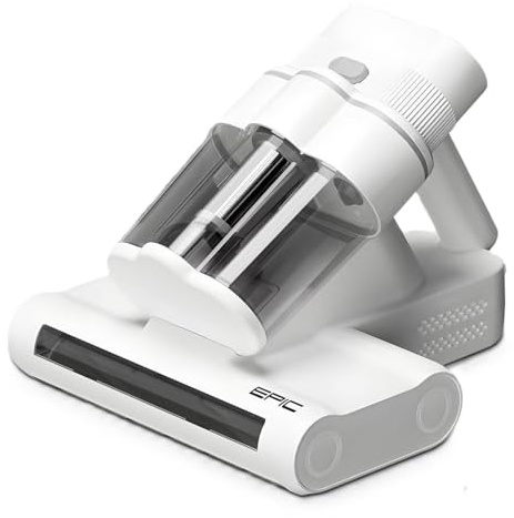 Epic® Milbensauger mit Doppelbürsten-Technologie | UV-C Licht, Ultraschall, gegen Hausstaubmilben, für Allergiker