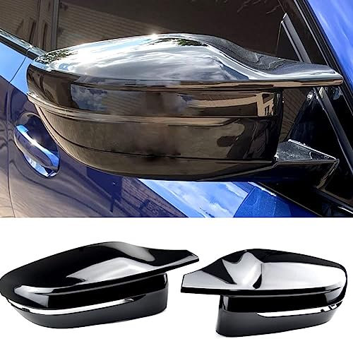 Spiegelkappen Außenspiegel Für BMW 5 Series G30 G38 2017-2023,Auto Rückspiegelkappe Gehäuse Autozubehör Außenspiegel Ersatzteile,A-Bright Black