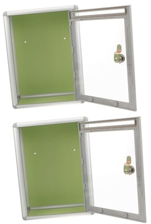 GETAJGHSD 2pezzi Cassette Postale Con Serratura Scatola Lettere Trasparente Per Ufficio e Casa Design Muro Per Suggerimenti e Votazioni