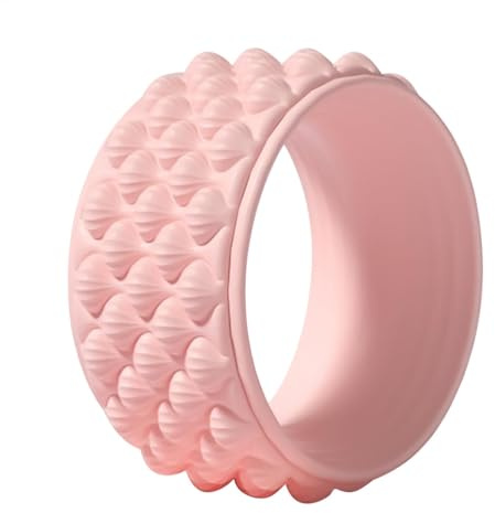 Rullare muskelmassage, djupt tyg yogahjul, multifunktionellt fitnessåterställningsverktyg, bärbar yogarullövning för kärnkraftsrelief, 12,6 x 6,1 tum