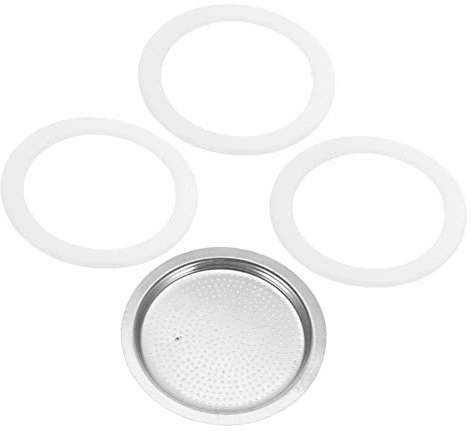 HOLIDYOYO 1set Guarnizioni Silicone Per Caffettiera Anelli Di Tenuta Per Caffè Espresso Compatibili Con Caffettiere Da Tazze Accessori Acciaio Inossidabile e Silicone Facili Da Installare e