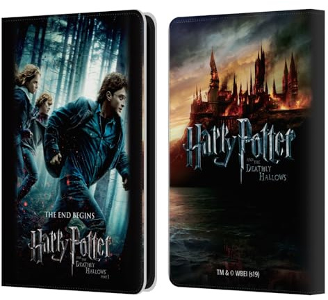 Head Case Designs Offizielle Harry Potter Gruppe Deathly Hallows VII Leder-Wallet-Hülle Kompatibel mit Amazon Kindle 11th Gen 6in 2022