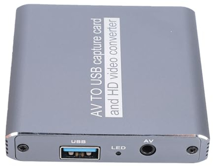 Zunate Convertitore da Analogico a Digitale Scheda di Acquisizione AV a HDMI Convertitore da VHS a Digitale Dispositivo di Acquisizione Video USB 3.0 per Videoregistratore DVD Cam