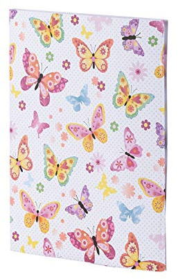 Rössler Briefpapier mit Umschlag | Briefpapier Set | Motivpapier | 10 Briefpapier edel | 10 Briefumschläge | 260 x 12 x 200 mm | 1 Stück | Motiv: Butterflies