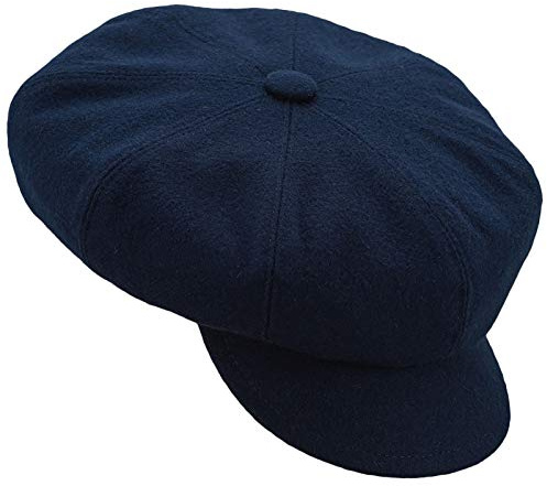 Sterkowski Wolle Gavroche 8/4 Ballonmütze 62 cm Marineblau