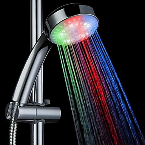 Cambio de color del cabezal de ducha LED 2 modo de agua 7 lámpara de luz reemplaza automáticamente la ducha de mano