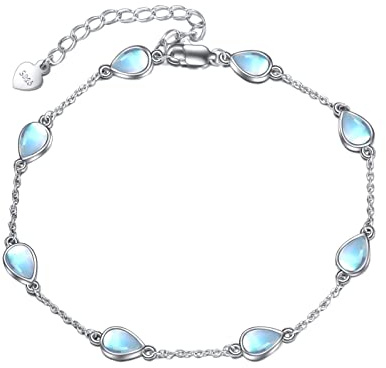 YAFEINI Tier Armband Sterling Silber Faultier/Highland Kuh/Pinguin/Kolibri/Red Panda/Axolotl/Mondstein/Opal/EngelFlügel/Italienisches Horn/Dragonfly/Cello/Evil Eye Armband Tier Schmuck für Frauen