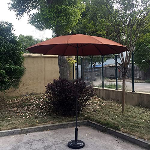 Ombrellone da Esterno Rotondo da 2,17 m, Asta per ombrellone in Ferro, Regolabile in Altezza, ombrellone da Giardino/Antipioggia/Parasole, per Padiglione/Balcone/terrazza/tavolino/ombrellone da