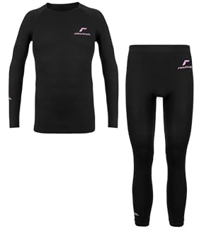 Reusch Biancheria Intima Funzionale da Donna, per Adulti, Traspirante e Regola l'umidità, Nero-Rosa