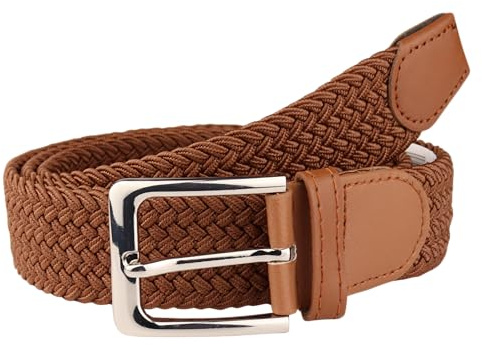 MIRROSI® Flechtgürtel Elastischer Stoffgürtel Flechtgürtel für Damen und Herren (3,5CM Breit, Super Weich) Geflochtener Stretchgürtel UNISEX