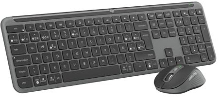 Kit con mouse e tastiera wireless Signature Slim MK950 di Logitech - Grafite, Layout Spagnolo QWERTY