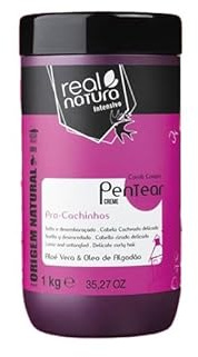 Real Natura - Crema de Peinado Pro-Cachinhos - Hidratación Intensiva - Definición Duradera - Protección y Brillo - Libre de Sulfatos y Parabenos - 1 kg
