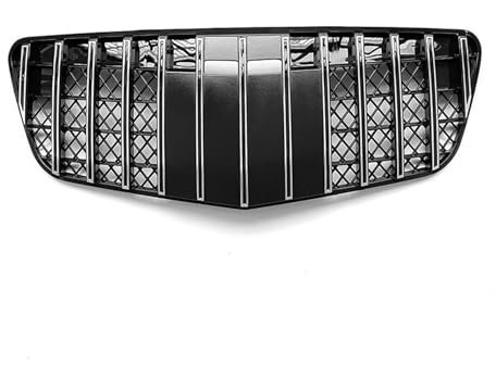 Front Kühlergrille Für Benz E-Klasse W211 E200 E240 E320 E500 2007 2008 2009 Fronteinlassgitter Stoßstangengrill Tuningzubehör Frontgrill(Silber)