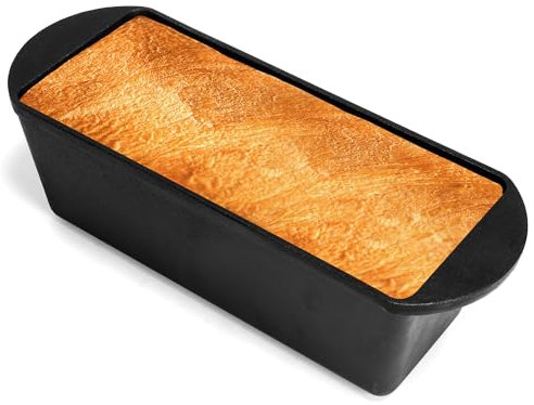 Oranbulb Gusseisen-Brotform, 33 x 12,7 cm, Kastenform aus Gusseisen, Backform für Sauerteig und Sandwichbrot